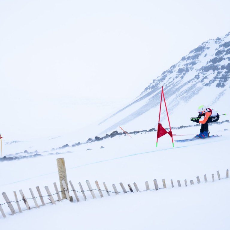 Unglingameistaramót Íslands í Alpagreinum fór fram á Ísafirði um helgina.