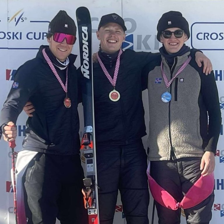 Þrefaldur íslenskur sigur í stórsvigi í Gaal í Austurríki