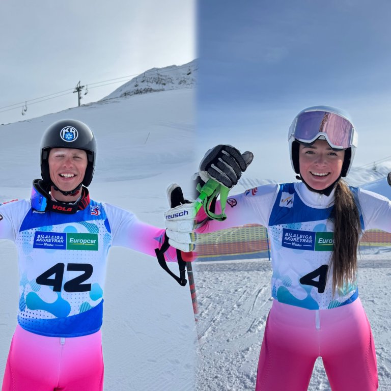 Gauti og Sonja Lí íslandsmeistarar í stórsvigi 2026